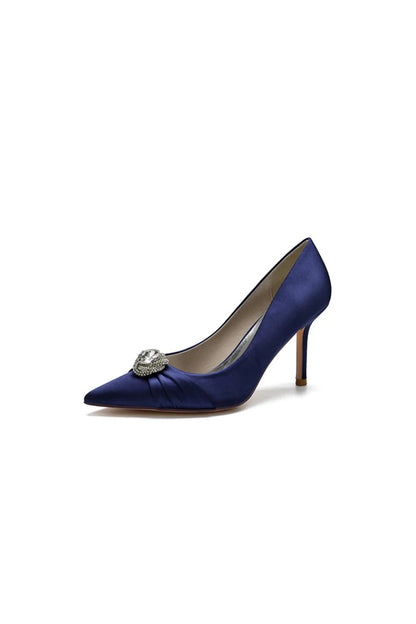 Cocktail Pointed Toe Crystal High Heels