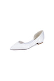 Ivory Flat Shoes with a Sleek Design