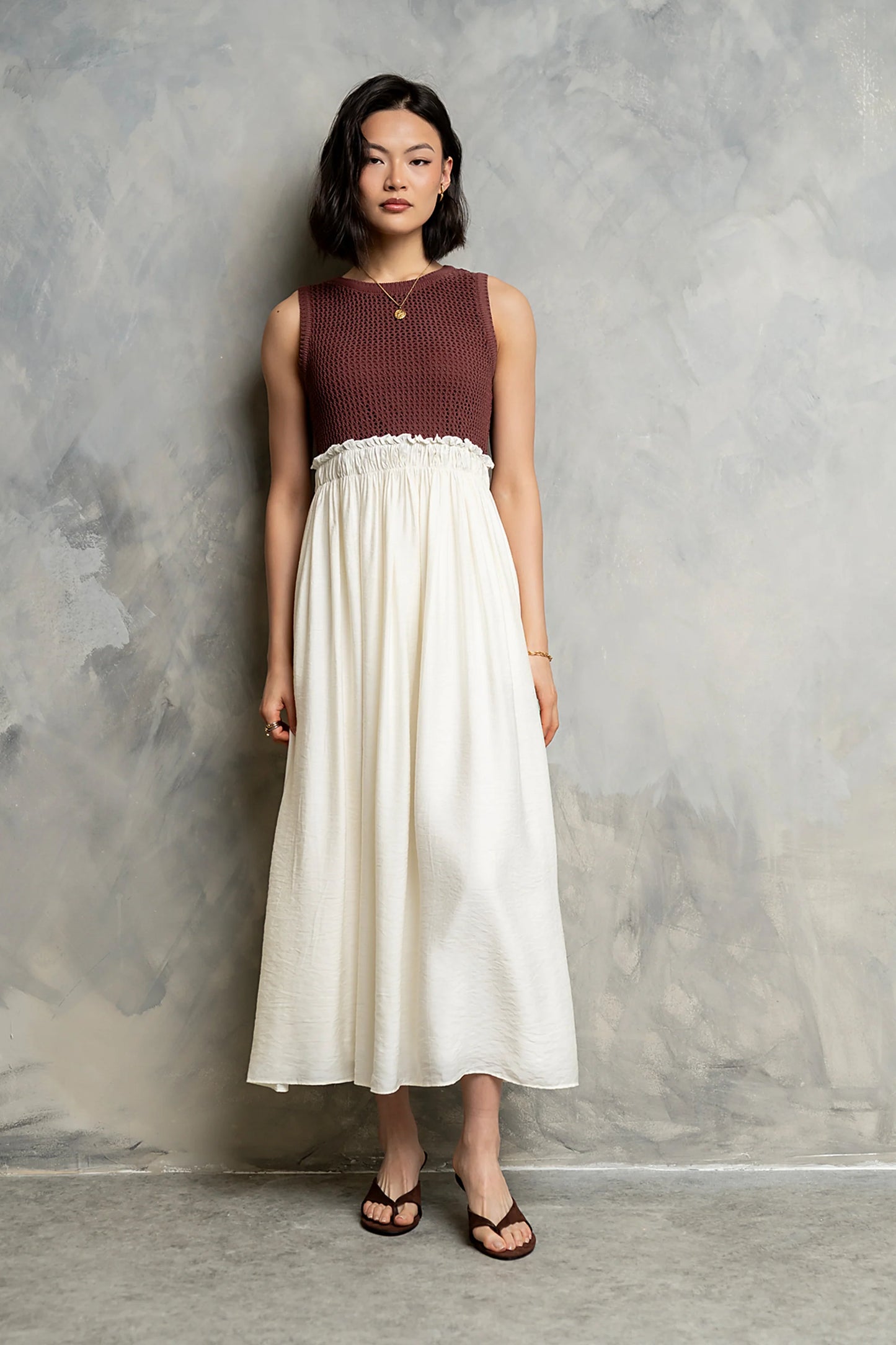 Serafina Maxi Dress in Marsala
