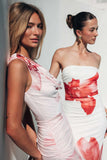 Ayanna Satin Floral Maxi Dress