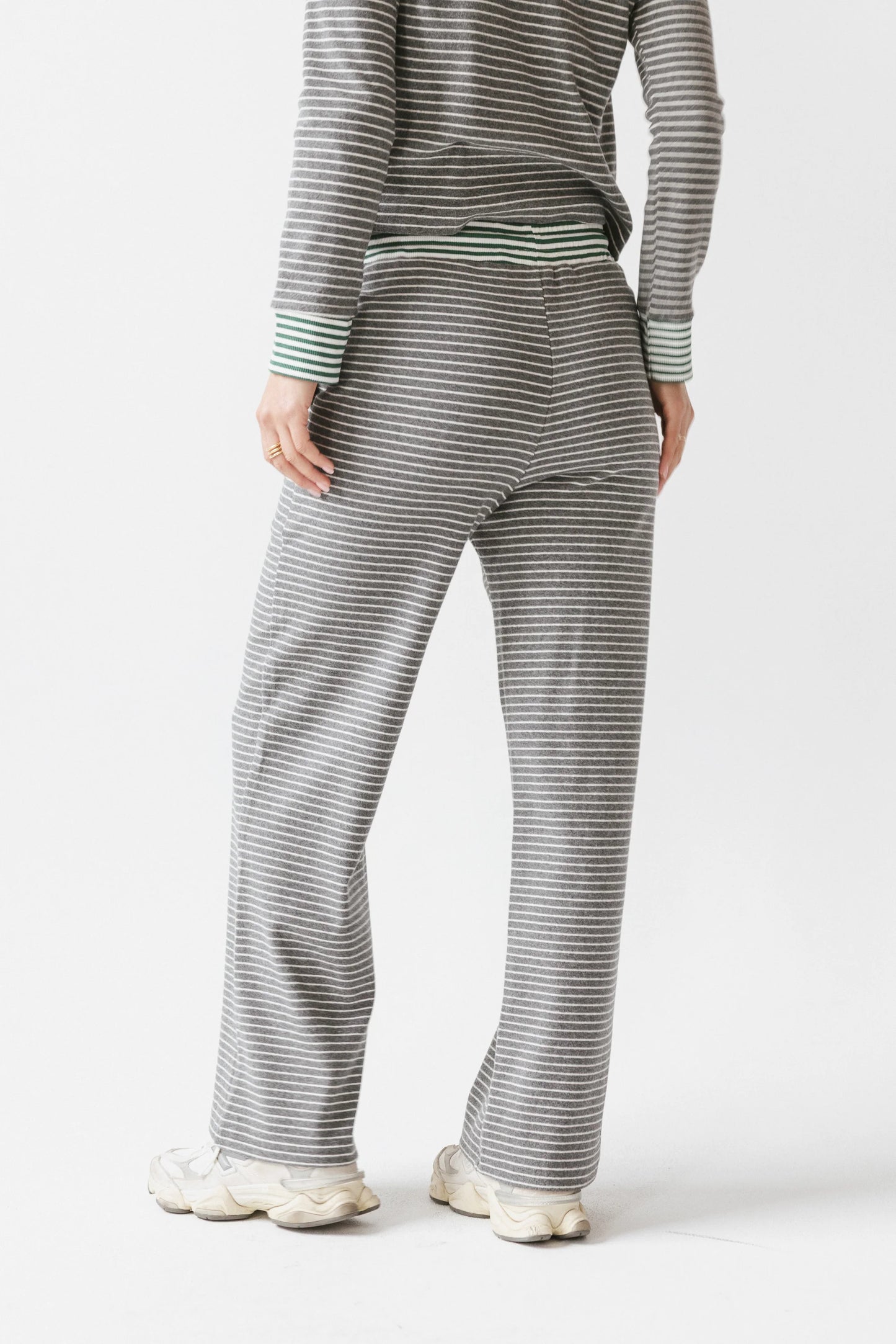April Striped Pants in Grey FINAL SALE