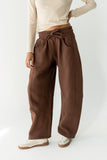 Maribel Barrel Sweatpants in Brown FINAL SALE