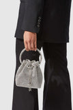 Womens Small Rhinestone Clutch Bucket Bags