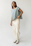 Alisson Striped Denim Blouse