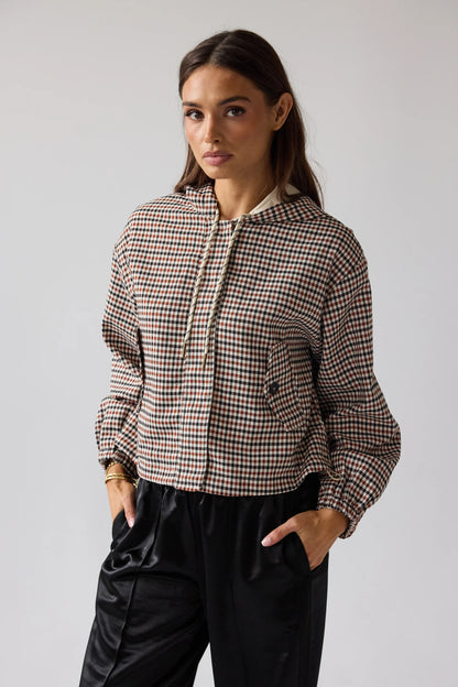 Ross Plaid Jacket in Rust