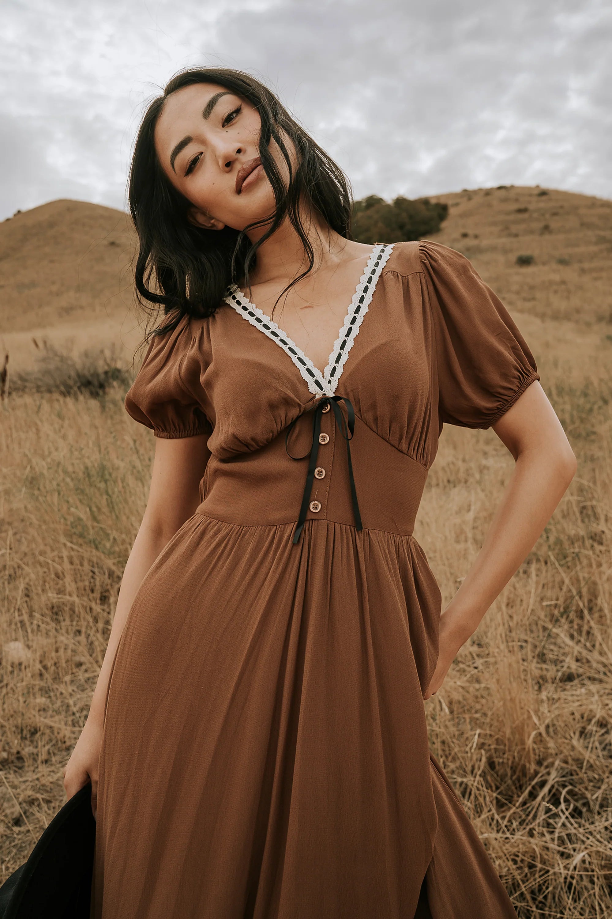 Kaydence Maxi Dress in Brown FINAL SALE
