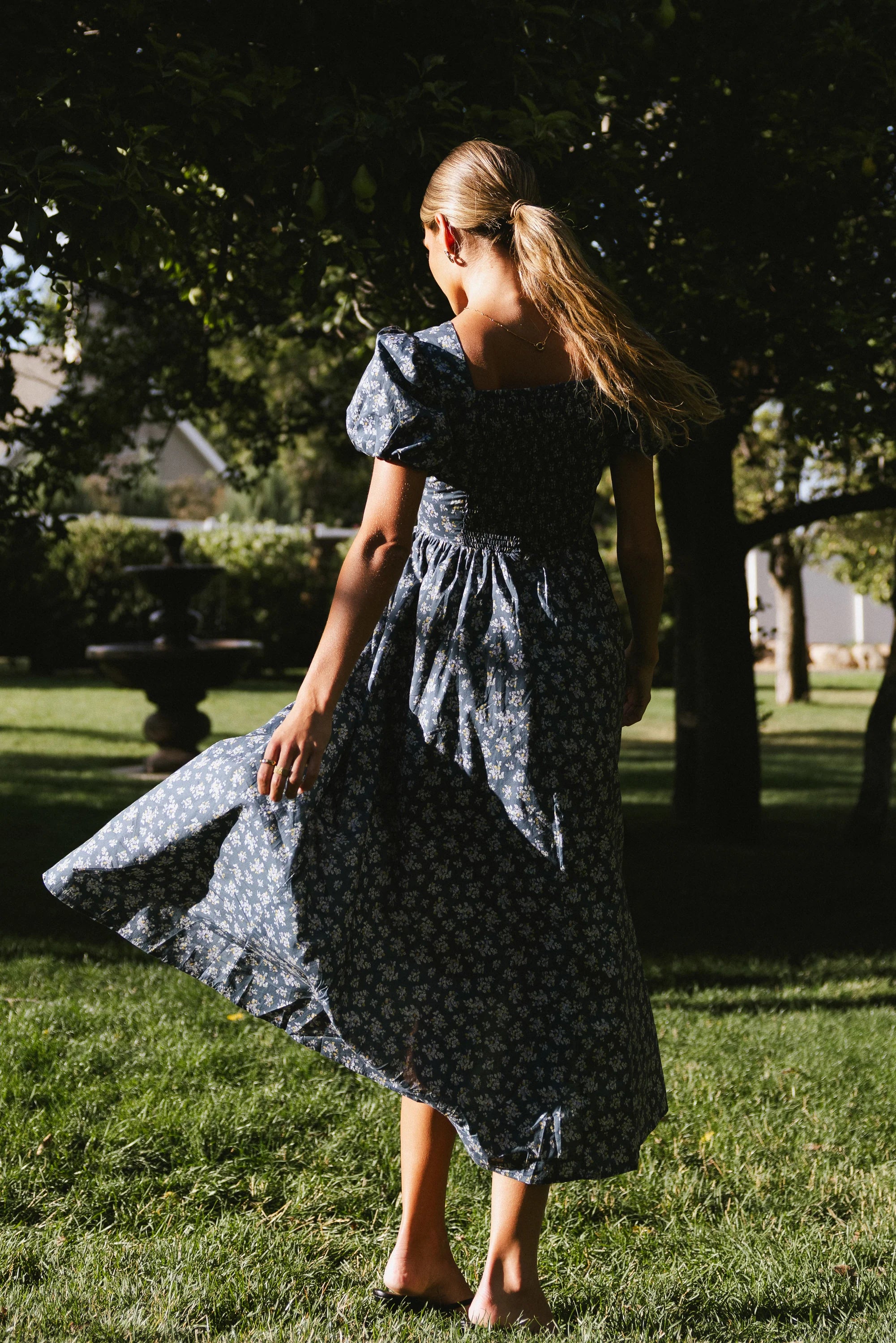 Baylor Floral Maxi Dress in Blue FINAL SALE