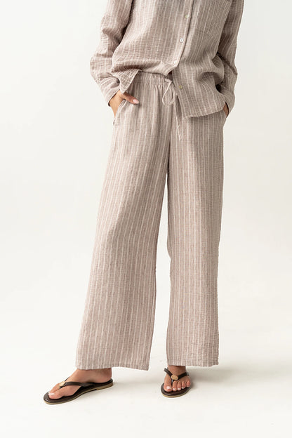 Conner Wide Leg Pants in Mocha