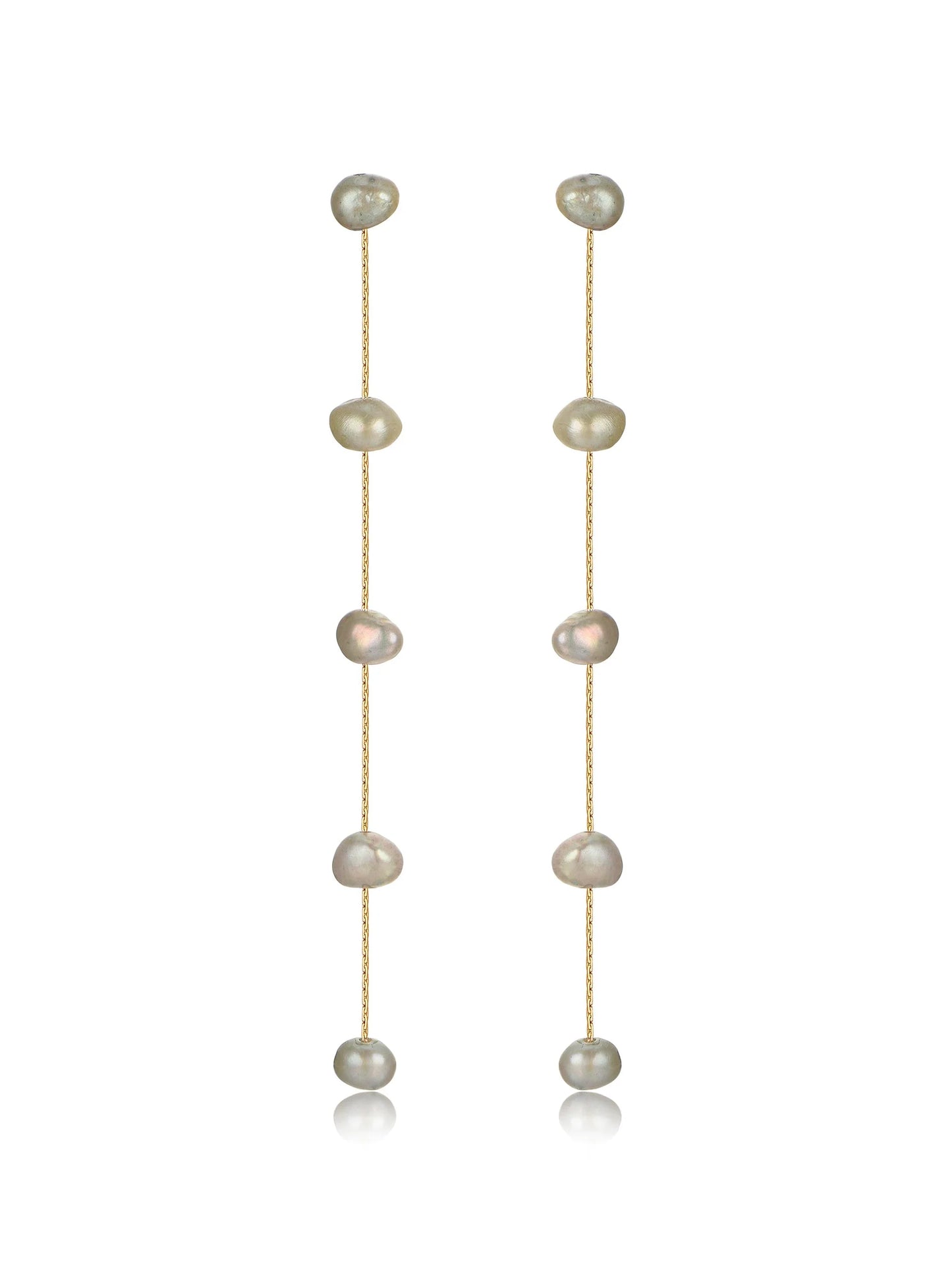 Dripping Pearl Delicate Drop Earrings