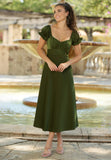 Maldives Midi Dress Olive