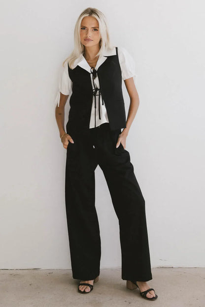 Eslyn Oversized Vest in Black FINAL SALE