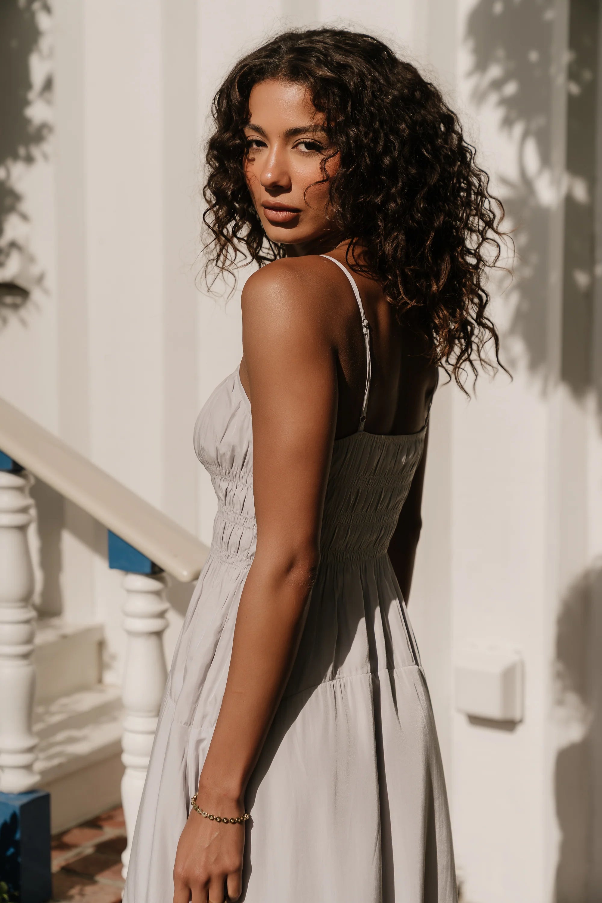 Mariella Smocked Maxi Dress