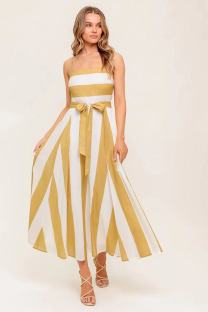 DESERT SANDS TAUPE MIDI DRESS
