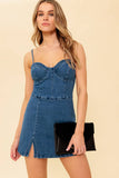 WAYLAND LOVE DENIM SKORT ROMPER