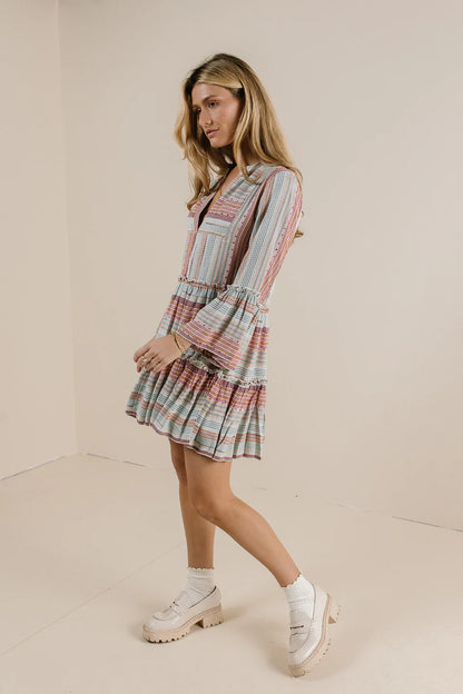 Striped Textured Mini Dress FINAL SALE