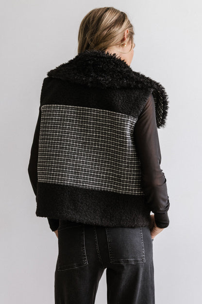 Liv Sherpa Vest in Black FINAL SALE