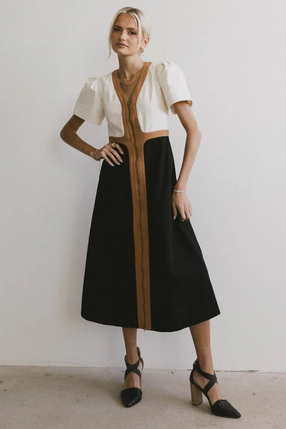Edith Colorblock Zip Up Dress FINAL SALE