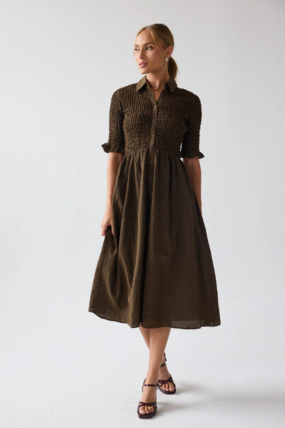 Jonas Gingham Midi Dress FINAL SALE