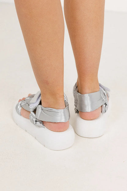 Seychelles Light Up Platform Sandals in Silver FINAL SALE
