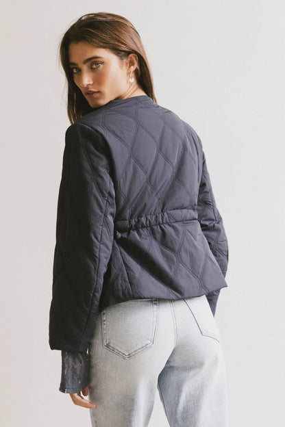 Zola Quilted Jacket in Navy FINAL SALE
