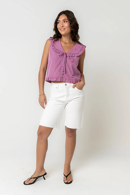 Jordie Gingham Top