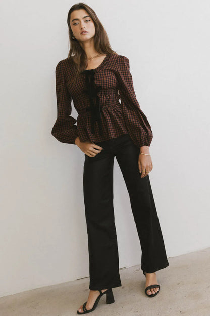 Tally Coated Wide Leg Jean FINAL SALE