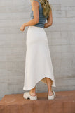 Blythe Denim Skirt in Natural FINAL SALE