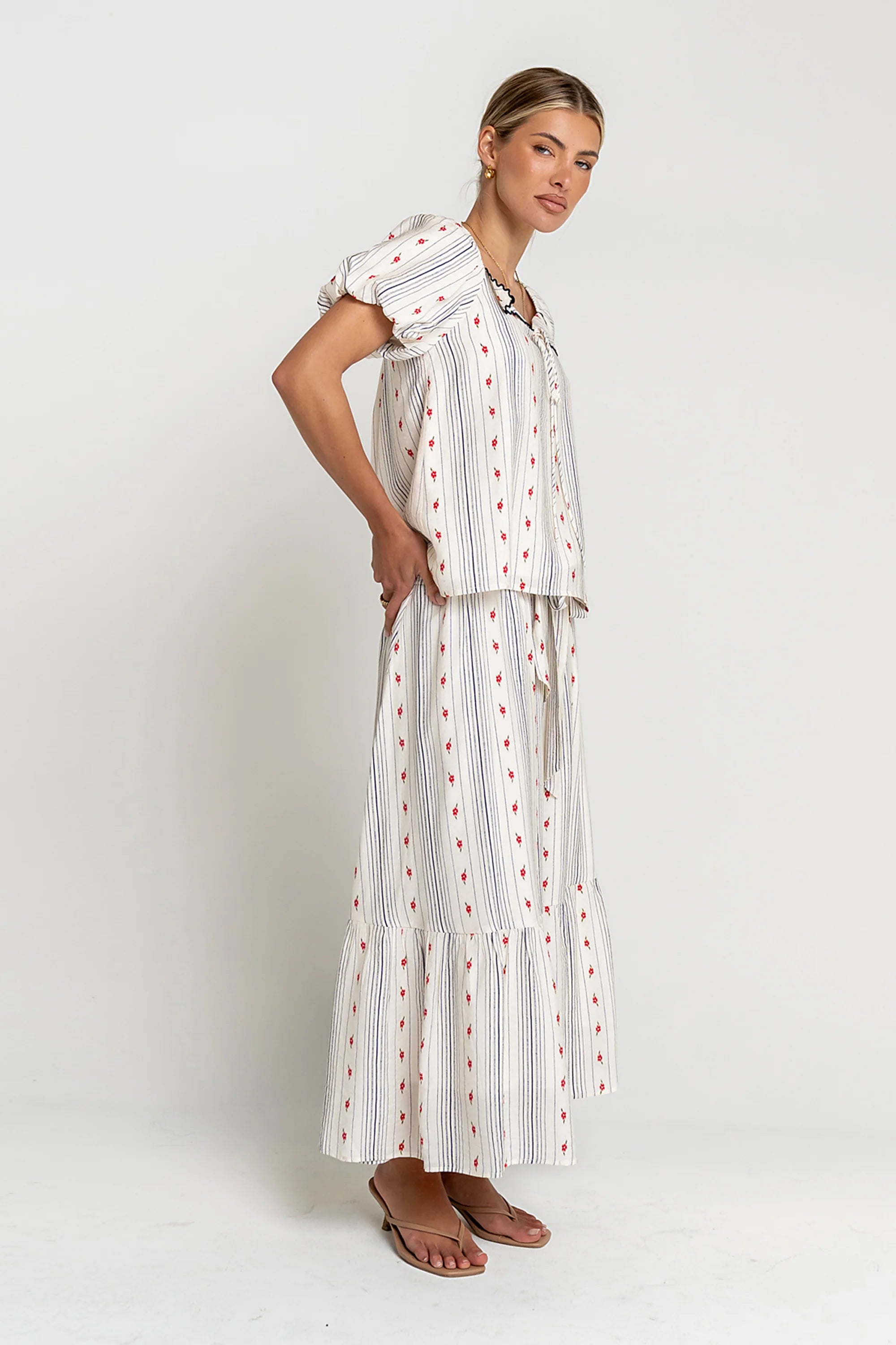 Tylee Floral Midi Skirt