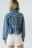 Riley Peplum Denim Jacket