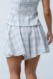 Katherine Plaid Shorts in Blue