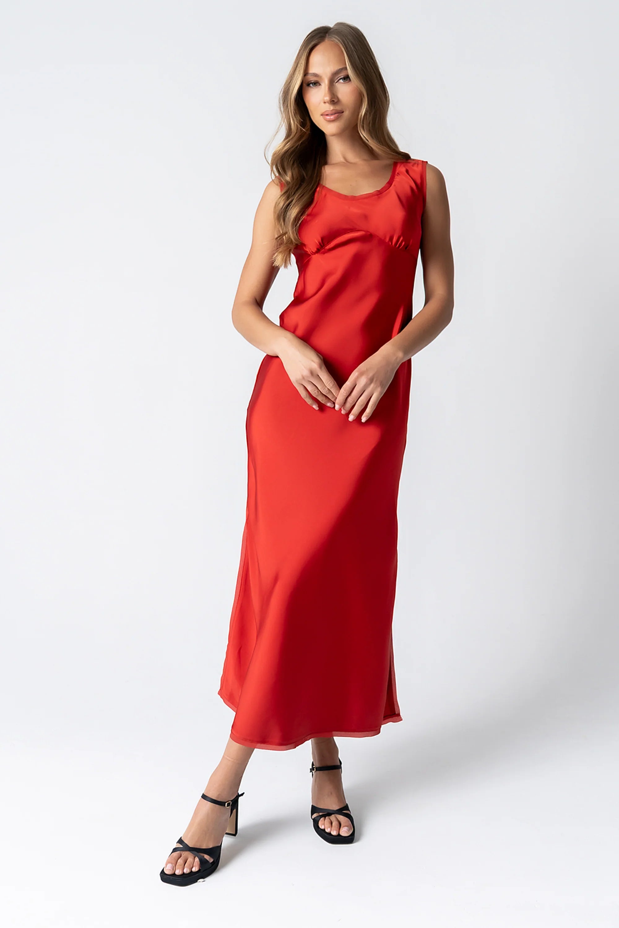 Kesley Maxi Dress in Red