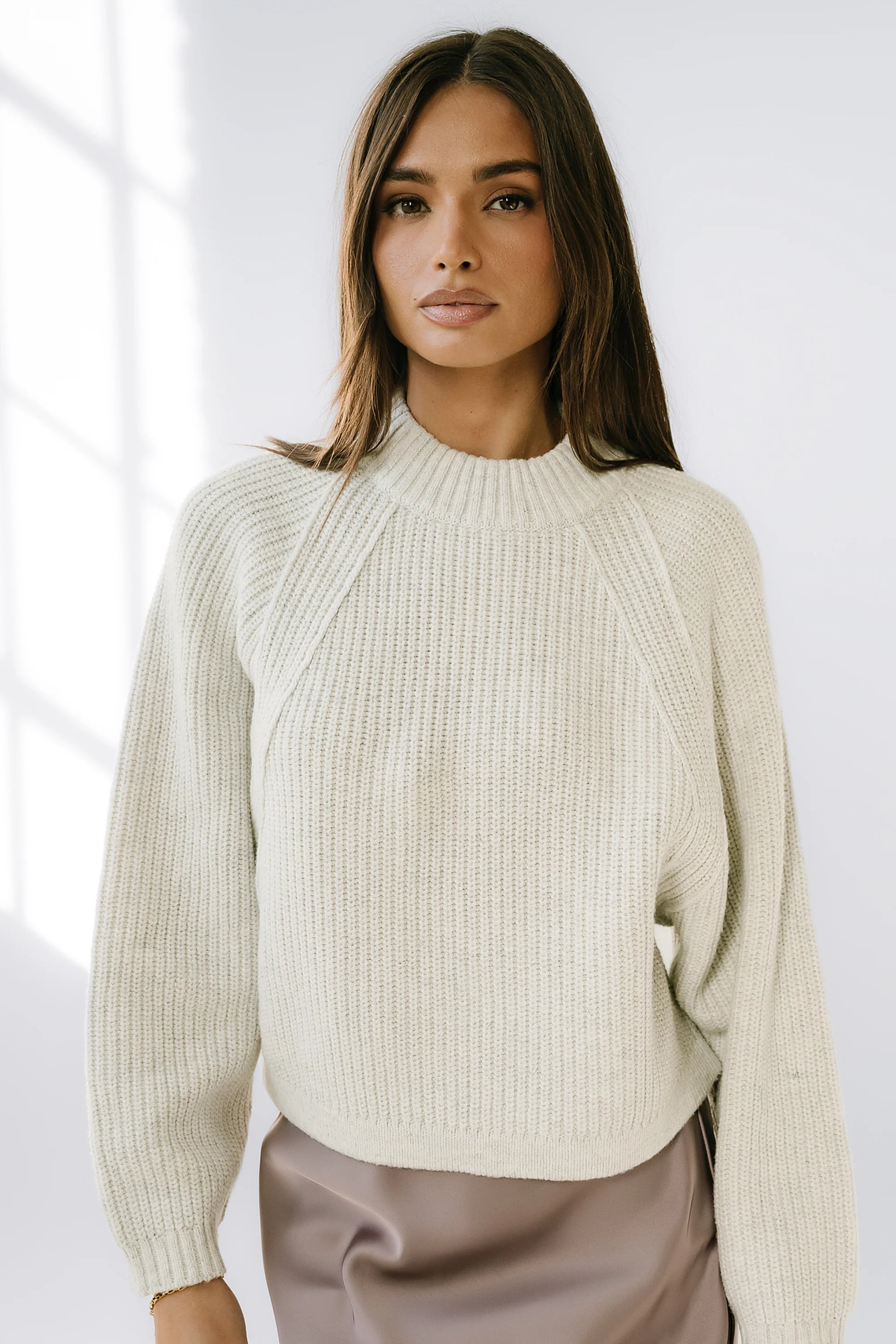 Shayla Knit Sweater in Ivory FINAL SALE