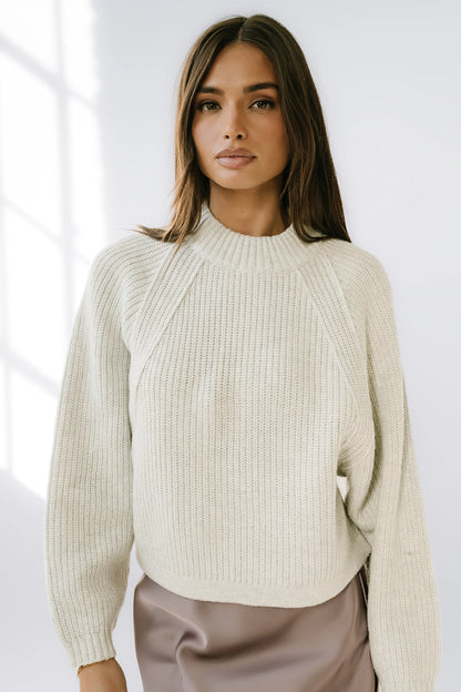 Shayla Knit Sweater in Ivory FINAL SALE