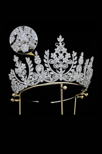 Silver Crystal Princess Crown
