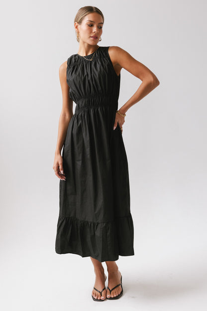 Carmina Tiered Dress in Black FINAL SALE