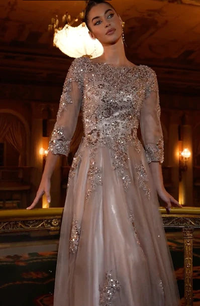 FRANCESCA GOWN BALL GOWN WITH SLEEVES