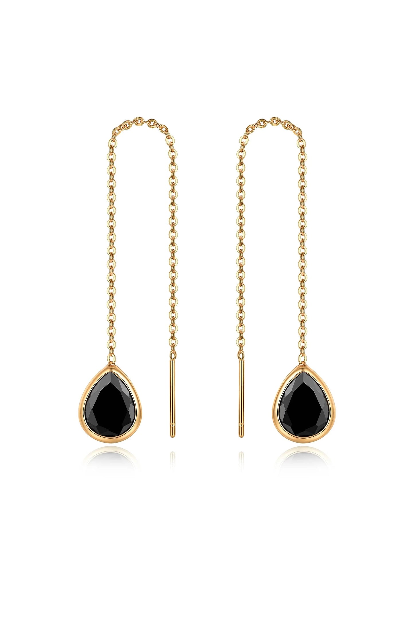 Barely There Chain and Crystal Dangle Earrings