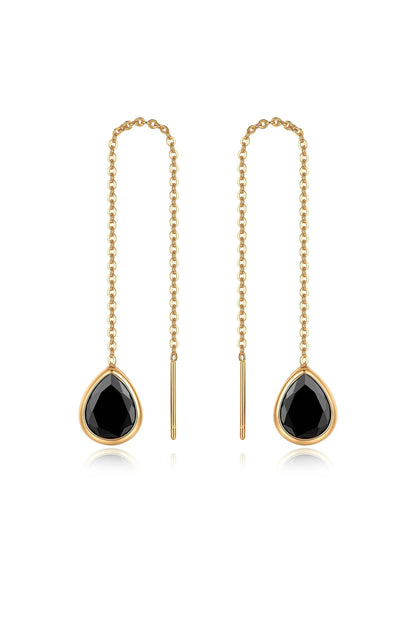 Barely There Chain and Crystal Dangle Earrings