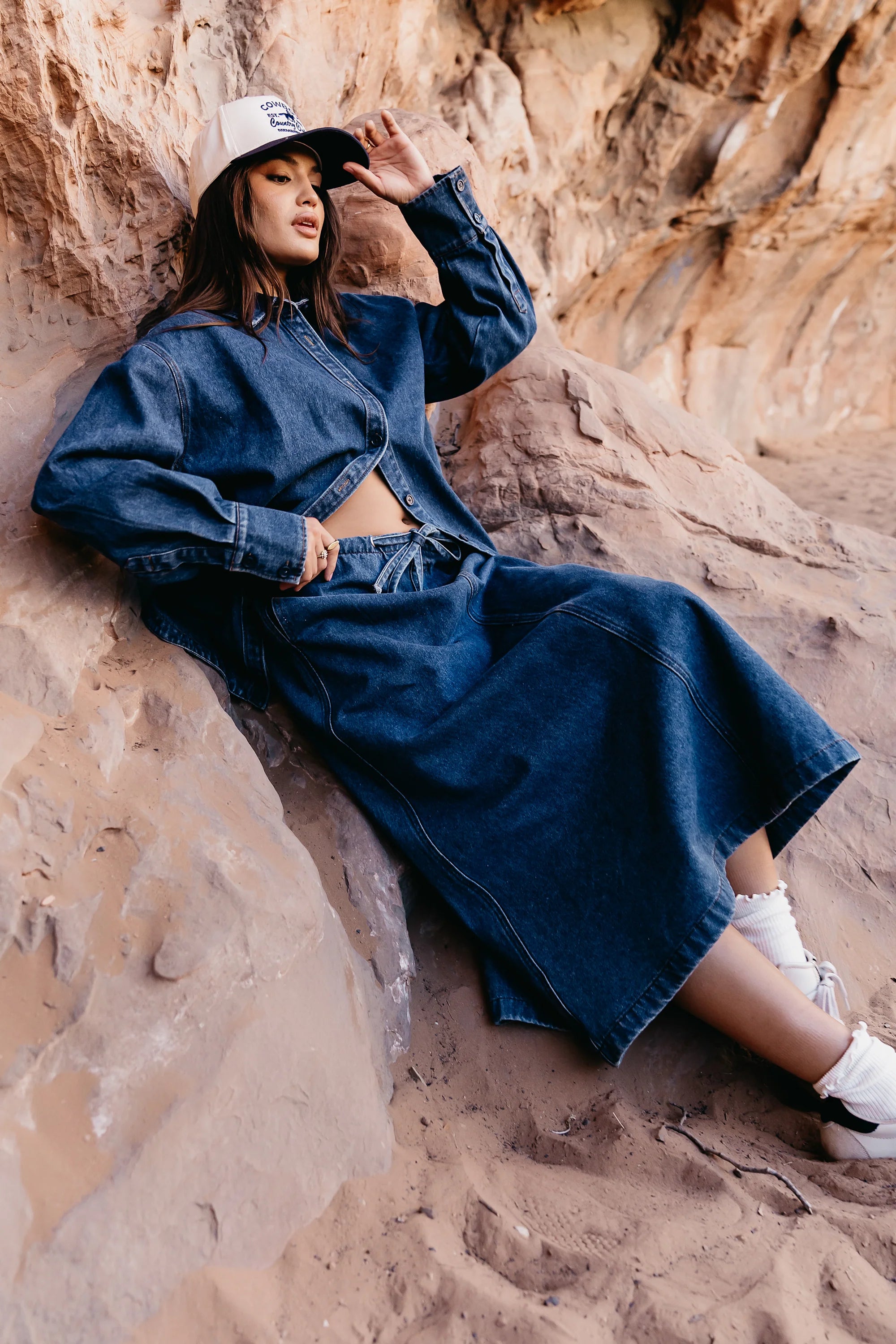 Arlo Denim Maxi Skirt FINAL SALE