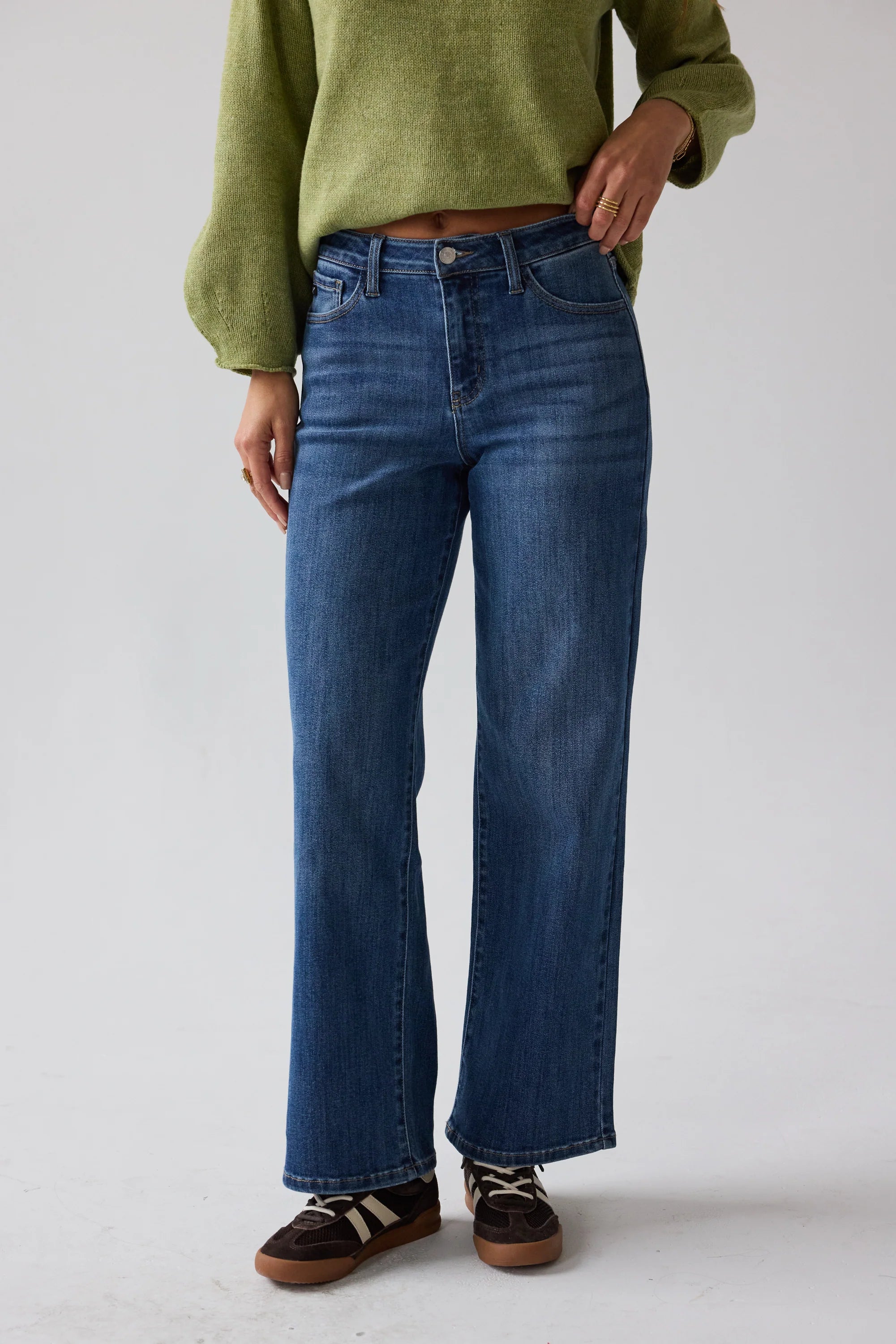 Terry Wide Leg Jeans