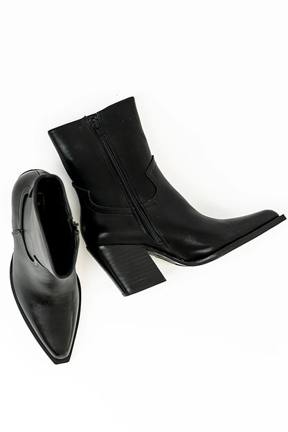 Victoria Angled Heel Boots