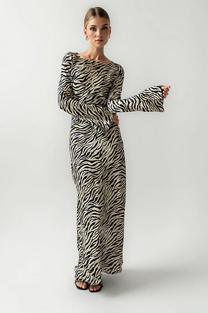 Melody Zebra Ultra Maxi Dress FINAL SALE