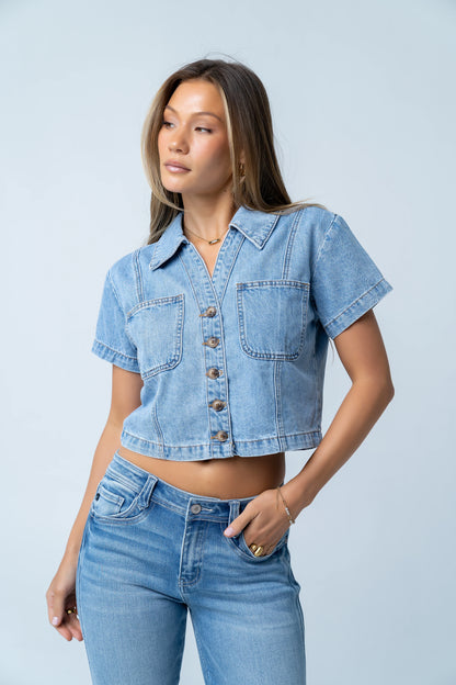 Masha Denim Button Up