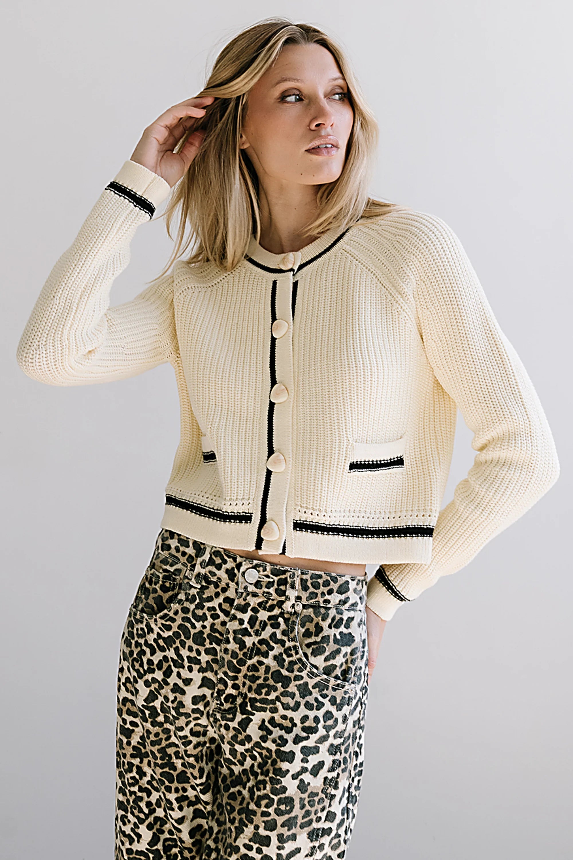 Karmella Contrast Cardigan
