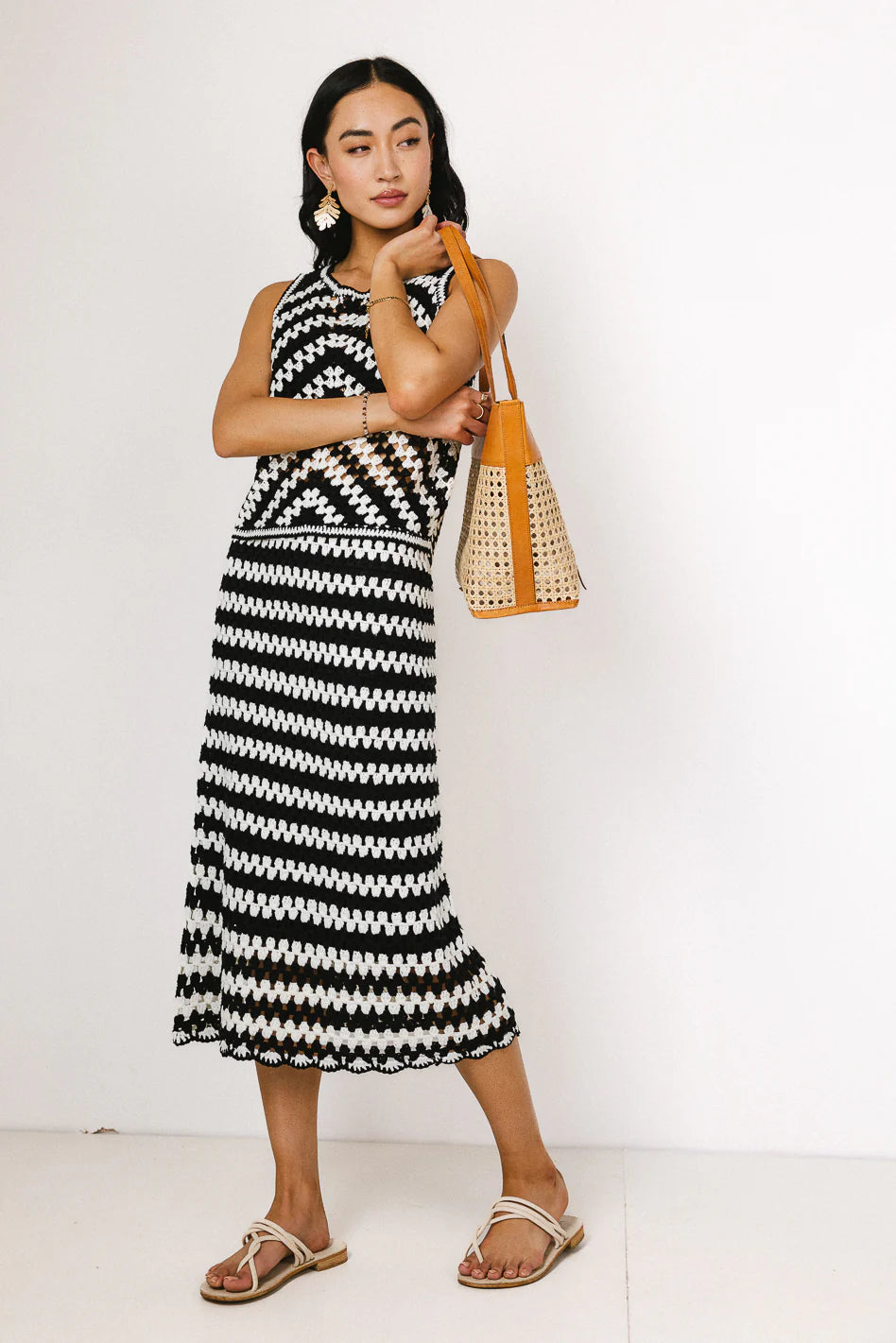 Rylan Crochet Skirt in White FINAL SALE