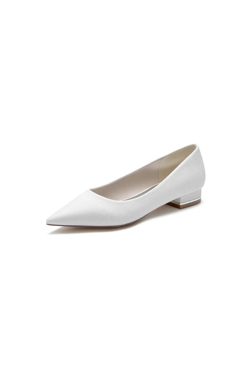 Simple Sequin Pointed Toe Flats