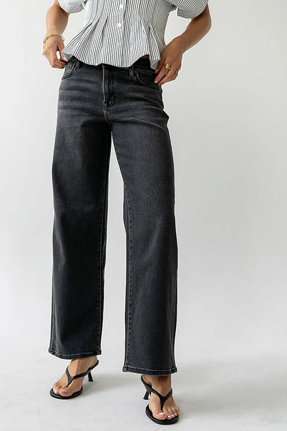 Sloane Wide Leg Jeans in Black
