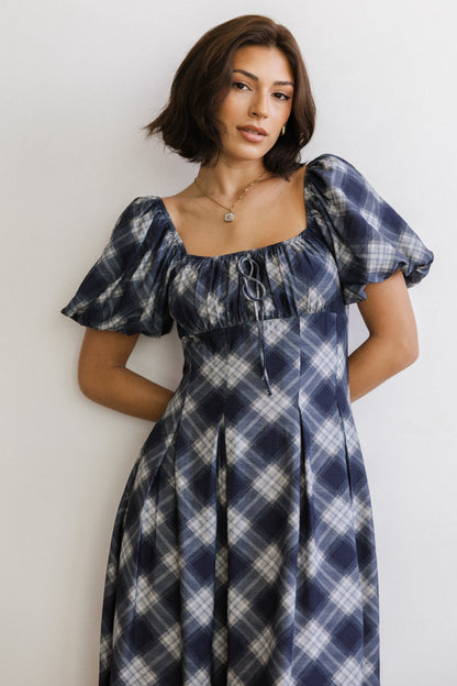 Kasey Plaid Midi Dress FINAL SALE