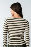 Waldorf Striped Top in Olive