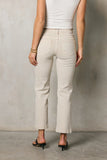 Nyla Straight Leg Jeans in Beige FINAL SALE